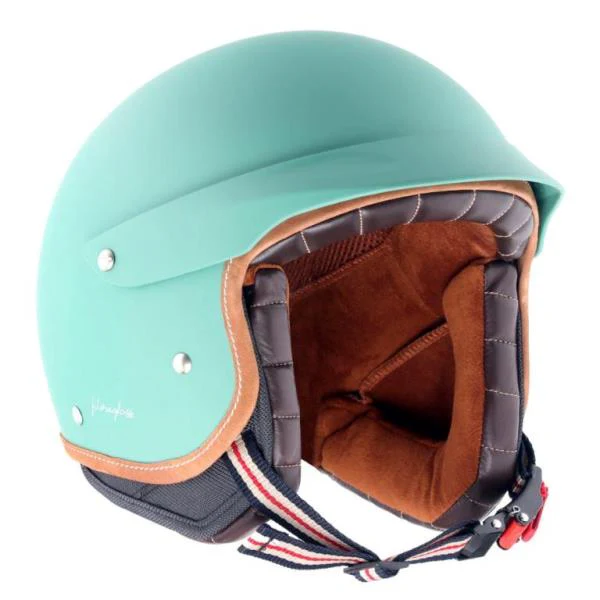 Axor Retro Jet West Helmet with Peak - Dull Aqua Green - Image 3