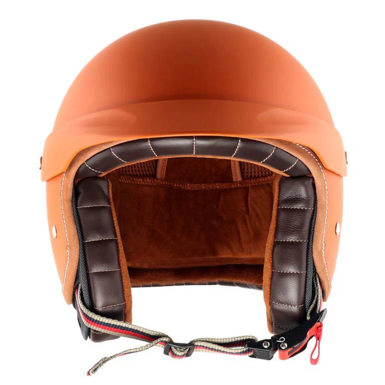 Axor Retro Jet West Helmet with Peak - Dull Orange - Image 7