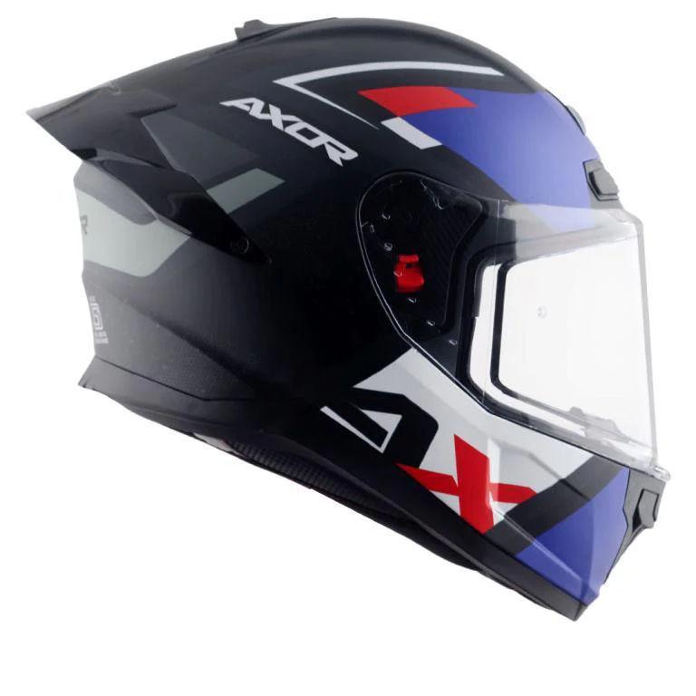 Axor Saber X-Sport Helmet - Dull Black Blue - Image 4