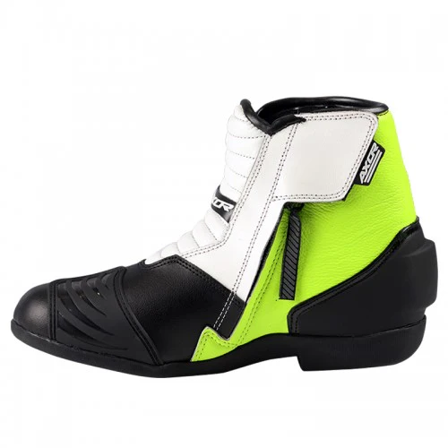 AXOR SLICKS Black Neon Green Riding Boots - Image 5