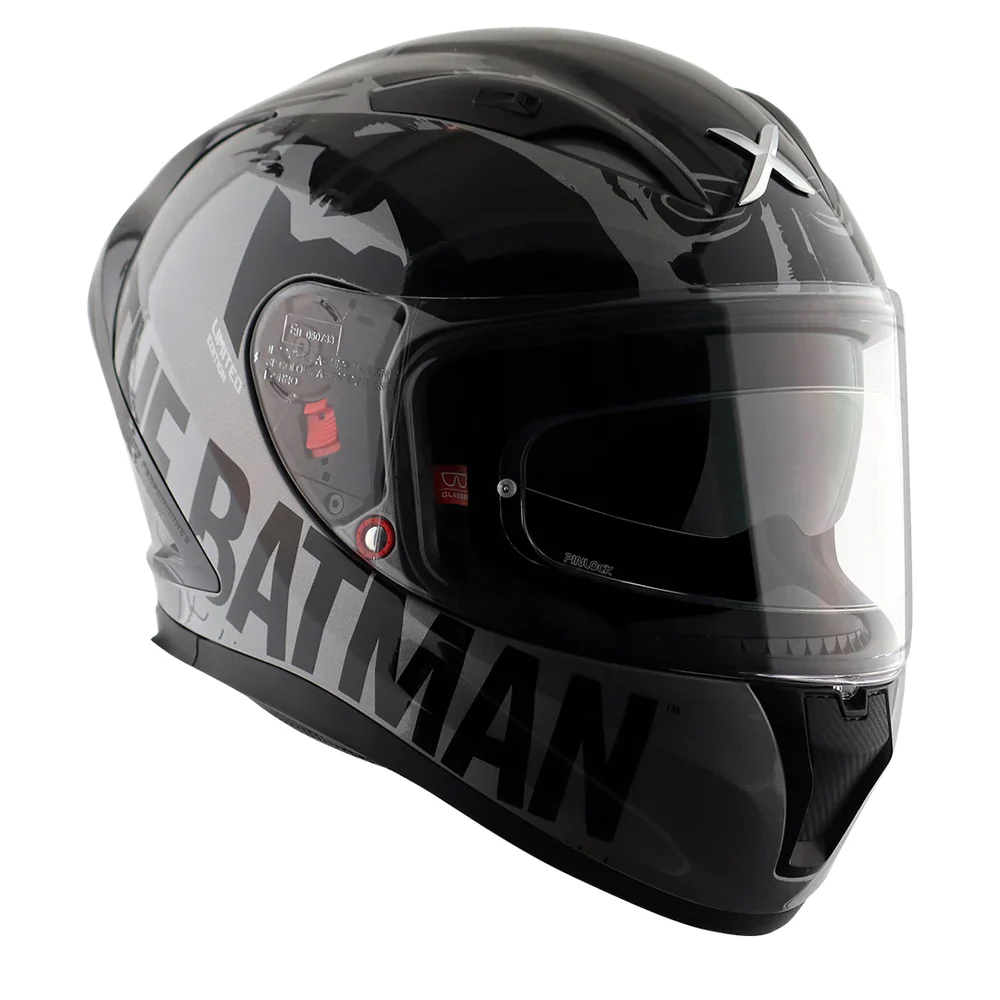 Axor Street DC Batman Full-Face Helmet - Gloss Anthracite Black - Image 5