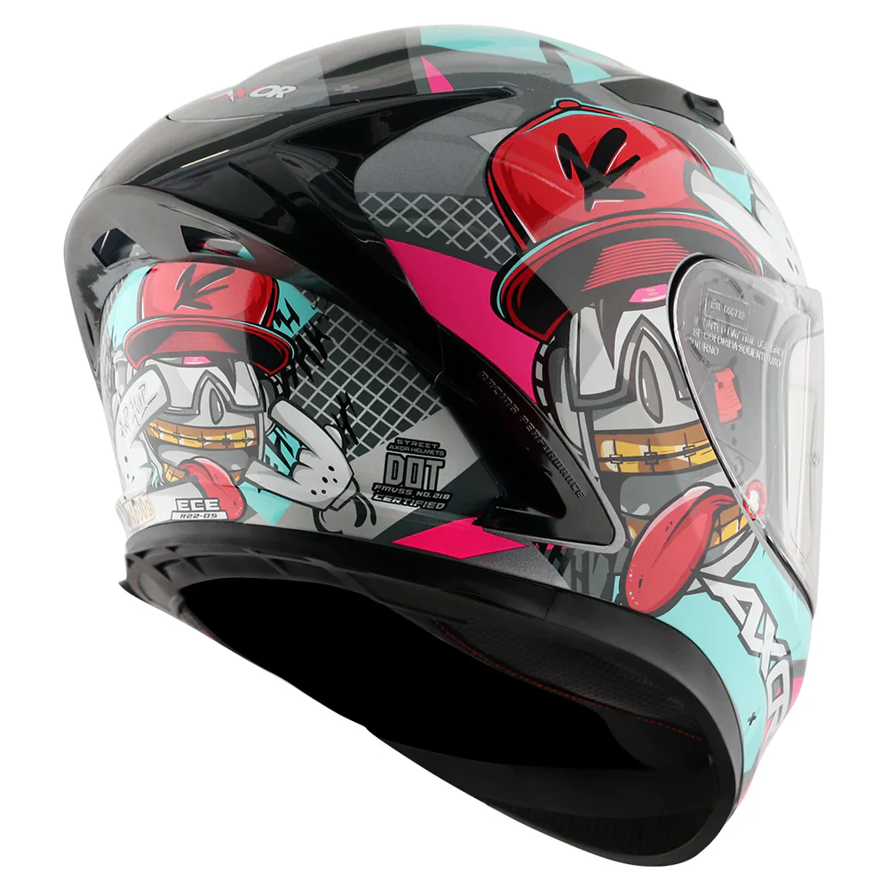 Axor Street Hip Hop Helmets - Athena Grey Mint - Image 5