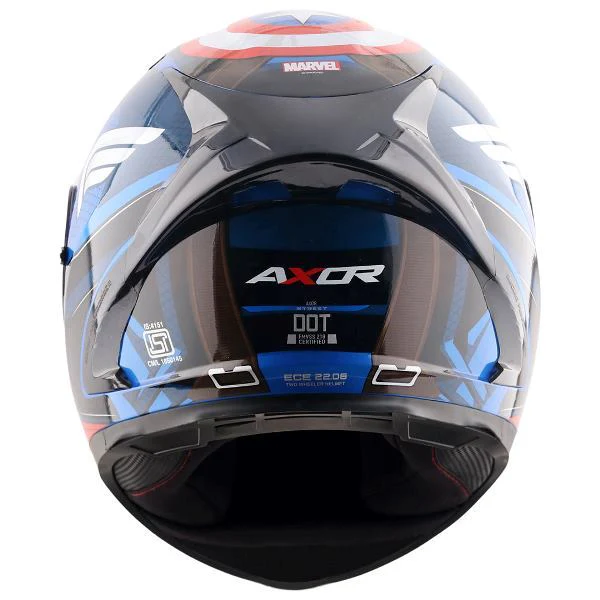 Axor Street Marvel Captain America Helmet - Blue Red White - Image 5