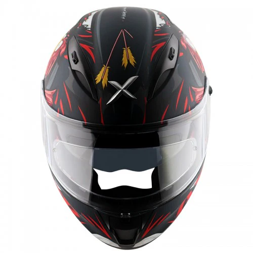 Axor Street Zazu Helmet - Matt Black & Red - Image 2