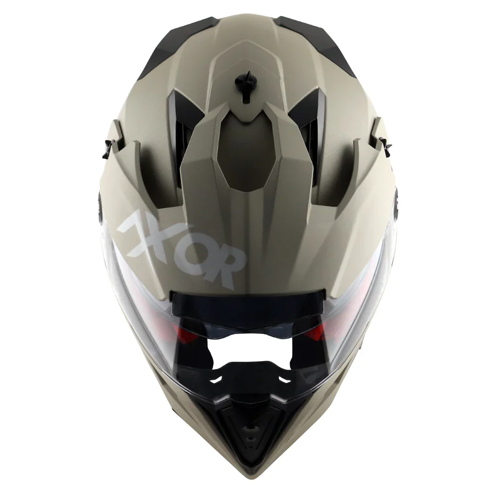 Axor X Cross Dual Visor Helmet - Glossy Nickel - Image 7