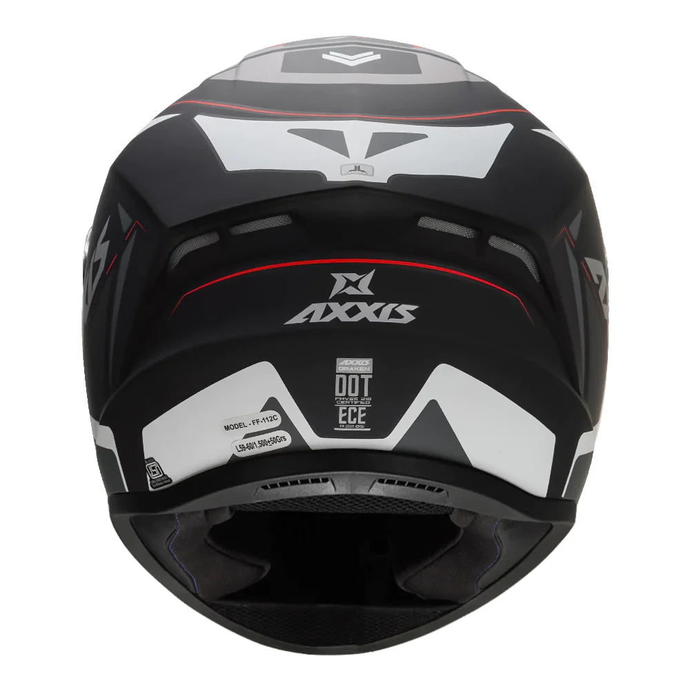 AXXIS Draken S Wind White Matt Helmet - Image 3