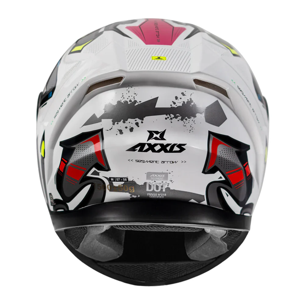 AXXIS Segment Arrows Helmet - Gloss Grey - Image 2