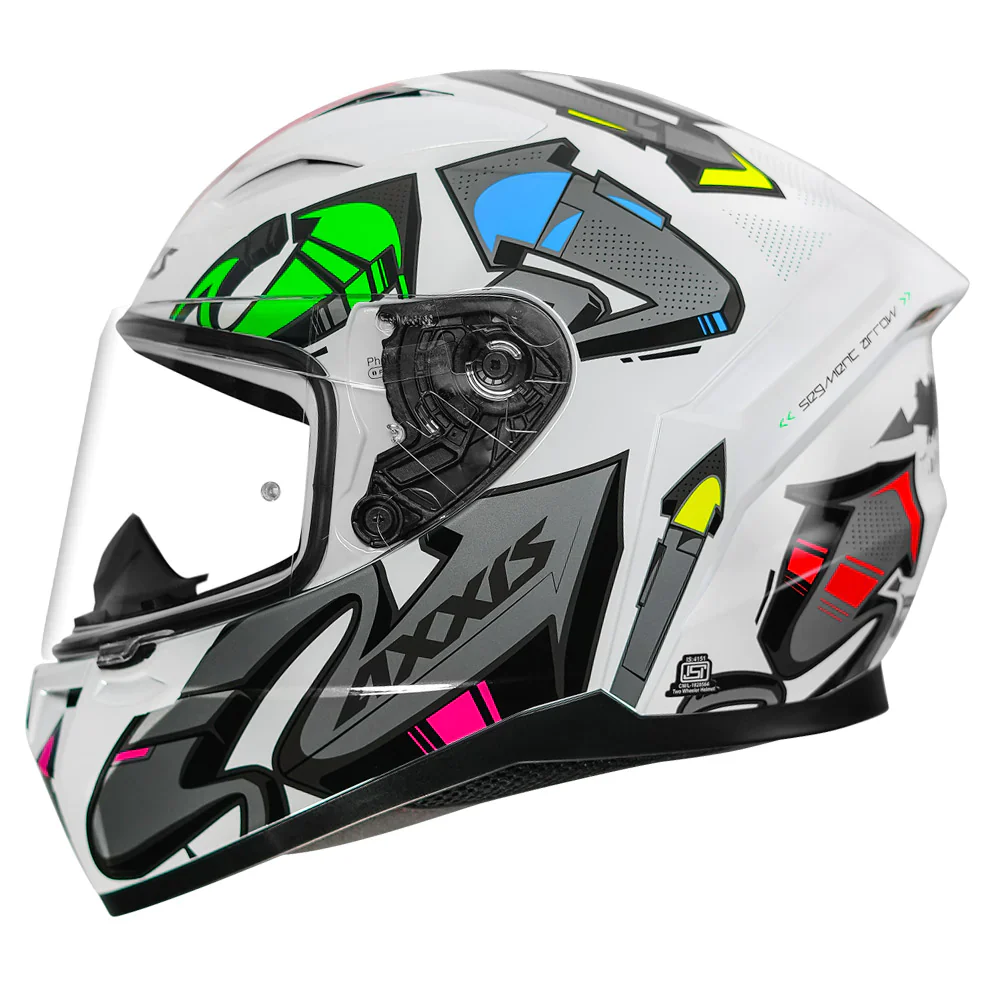 AXXIS Segment Arrows Helmet - Gloss Grey - Image 4