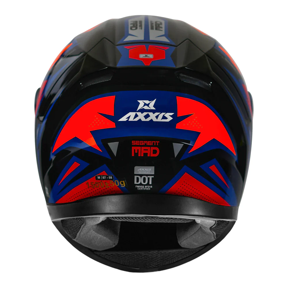 AXXIS Segment MAD Gloss Red Helmet - Image 2