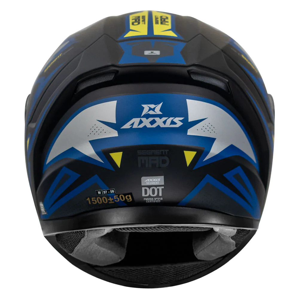 AXXIS Segment MAD Matt Grey Helmet - Image 2