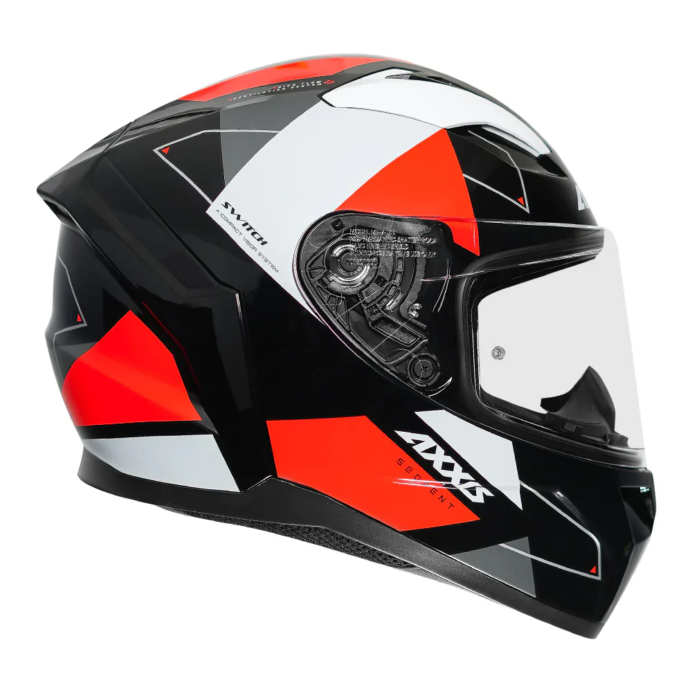 AXXIS Segment Switch Fluorescent Orange Helmet - Image 4