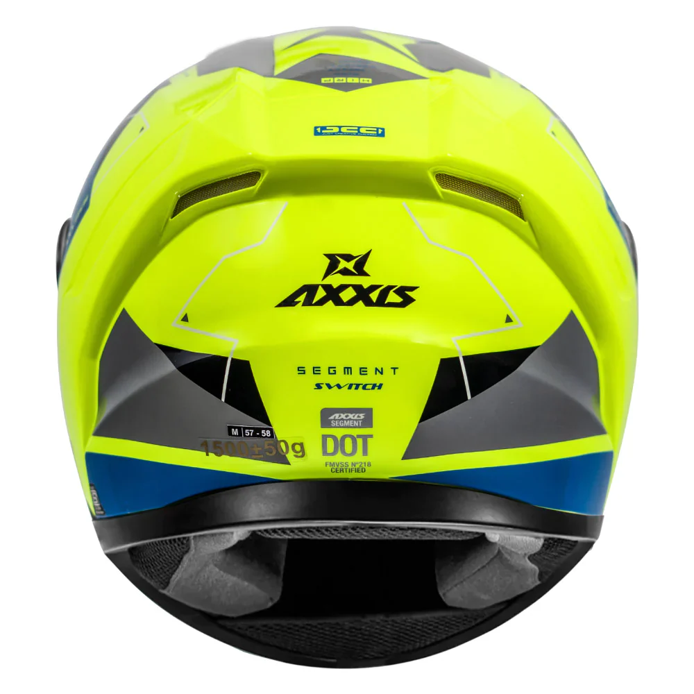 AXXIS Segment Switch Fluorescent Yellow Helmet - Image 2