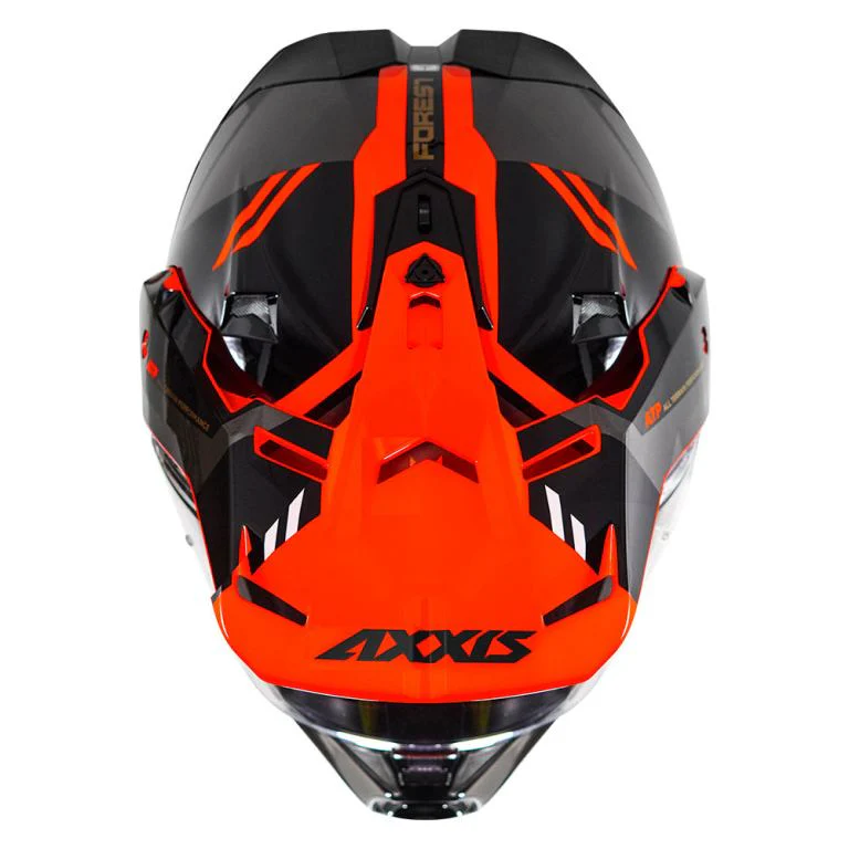 AXXIS Wolf DS Forest Red Helmet - Image 5