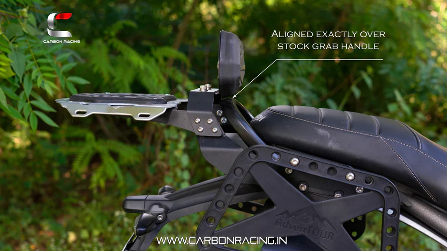 "Union Jack" Backrest for Triumph Speed 400 - Carbon Racing - Image 3