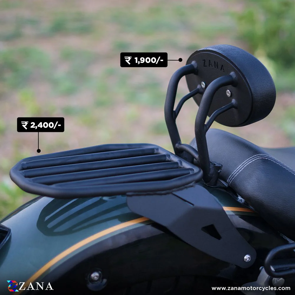 Backrest Oval Compatible with Luggage Rack for Super Meteor 650 by ZANA-ZI-8295 - Image 3