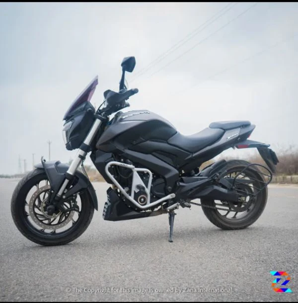 Bajaj Dominar 250/400(2017-2018) Silver Crash Guard with Slider Kustom by ZANA - ZI-8142