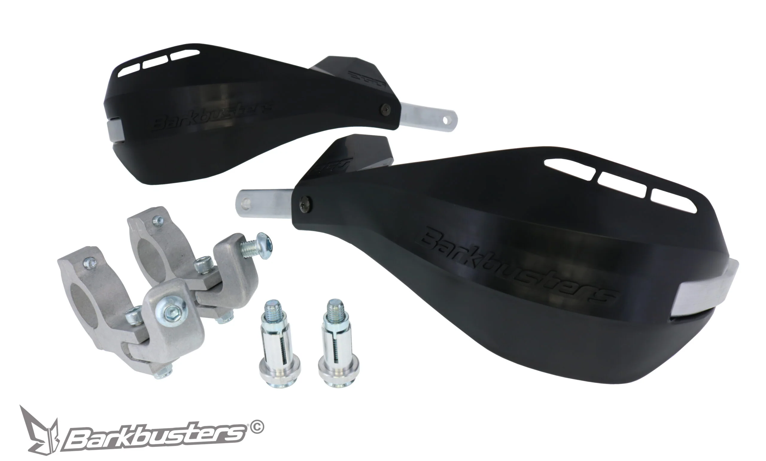 Barkbusters EGO Handguard-with Multi Fit Clamps-Black/Black-EGO-202-00-BB