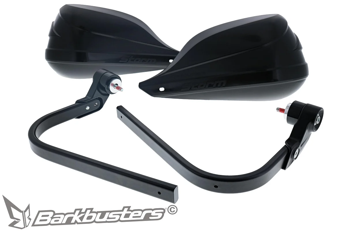 Barkbusters Storm Handguard - Single Point Bar End Mount (Threaded) - Black - STM-007-02-BK - Image 5