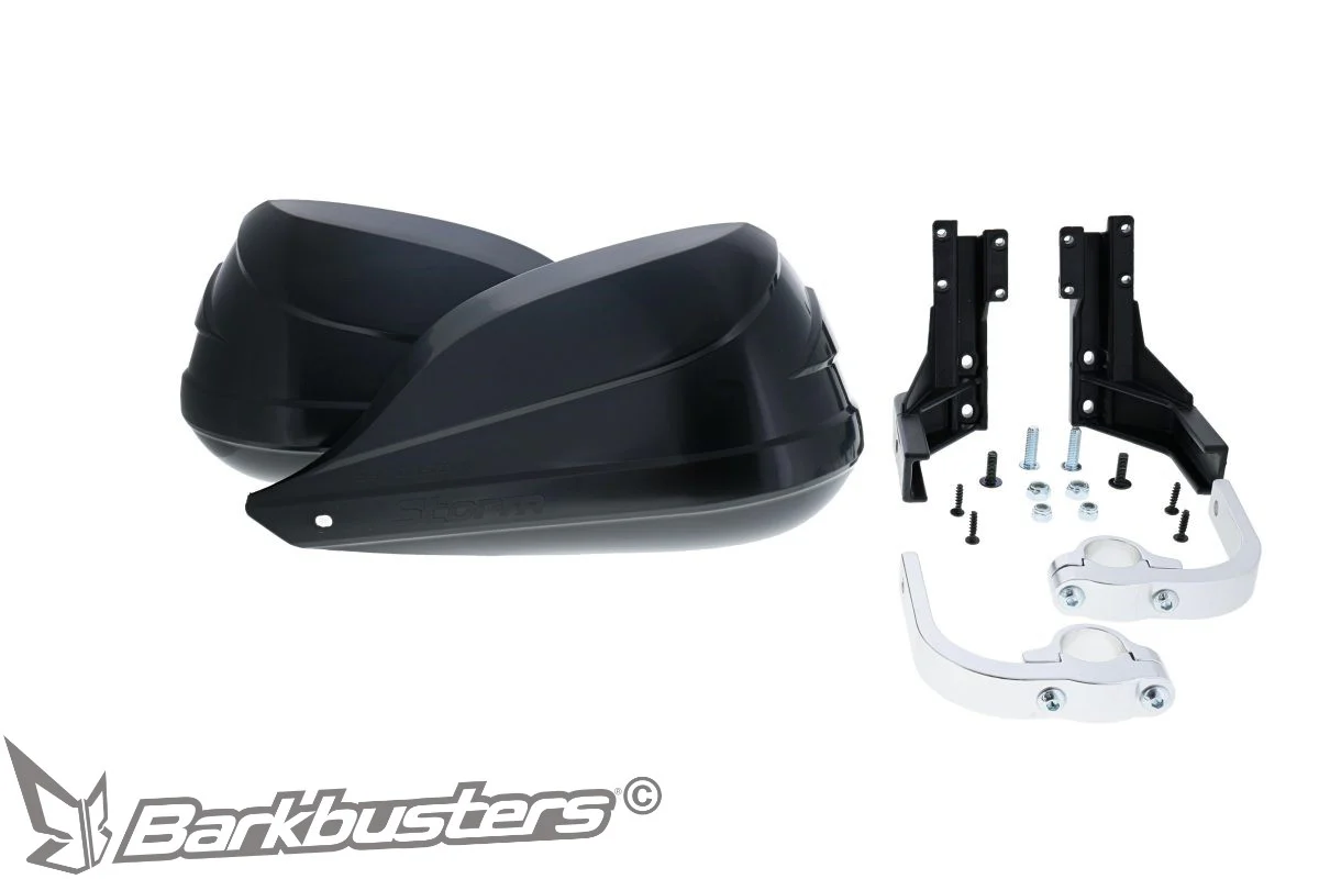 Barkbusters Storm Handguard - Single Point Clamp Mount (22mm)-Black-STM-001-00-BK - Image 7