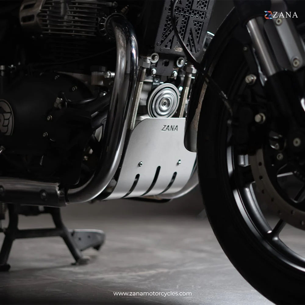 Bash Plate Black For Super Meteor 650 - Silver - ZI-8289 - Image 2
