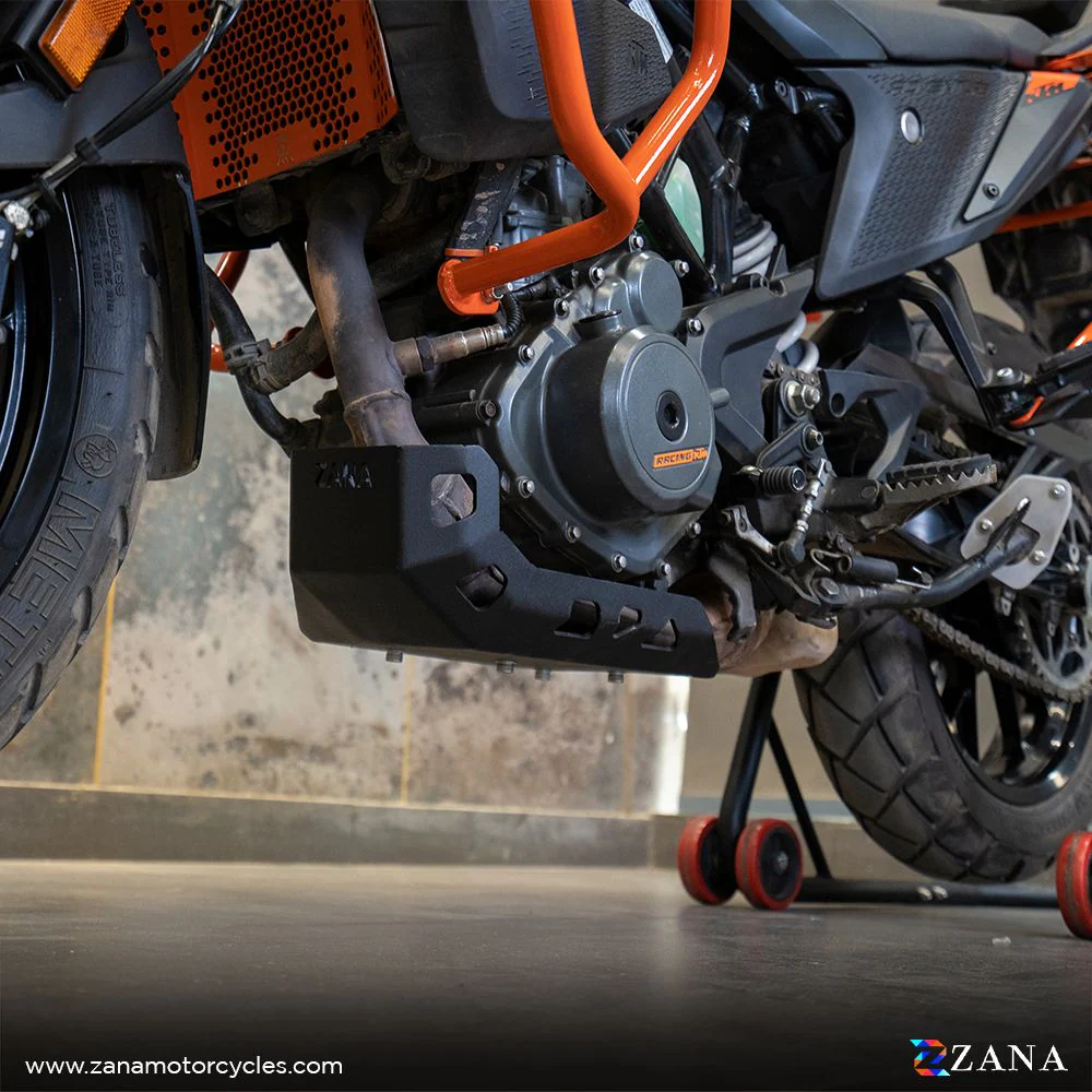 New Bash Plate V3 Aluminium Black KTM Adventure 390 X-ZANA-ZI-8116 - Image 2