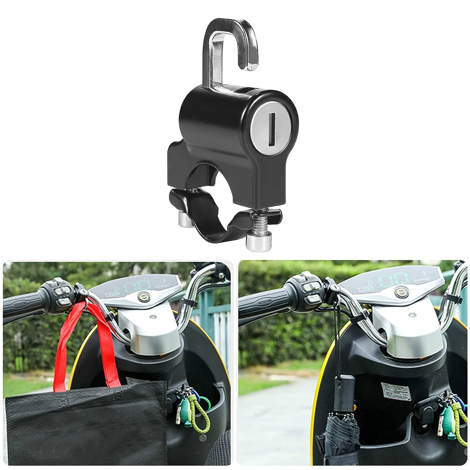 Handlebar Helmet Lock for Motorcycles - Image 3