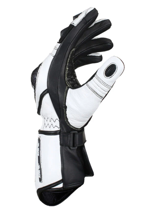 BBG- Racer Gloves – White - Image 3