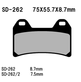 BENELLI TRK 502 2016 Front Brake Pads (Ceramic) Vesrah - SD-262 - Image 2