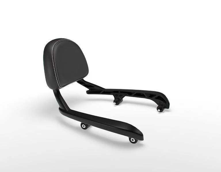 Black Passenger Backrest Mounts for Meteor 350-KXA00625 - Image 2
