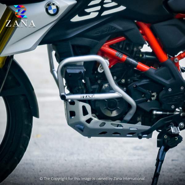 BMW G310 GS/BMW G310 R - Lower Engine Guard with Puck - Silver ZI-8185 - Image 2