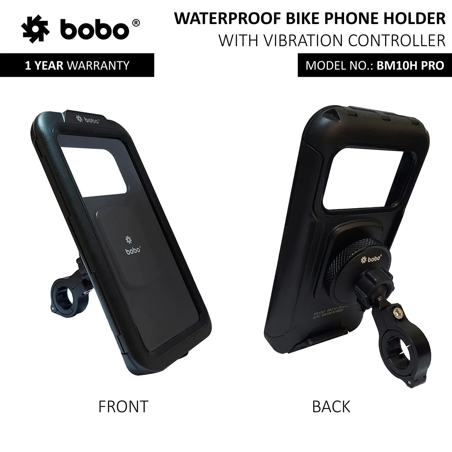 BOBO BM10H PRO Waterproof Mobile Holder with Vibration Controller - Image 2
