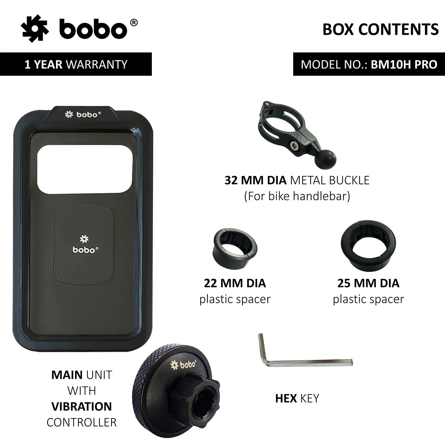 BOBO BM10H PRO Waterproof Mobile Holder with Vibration Controller - Image 5