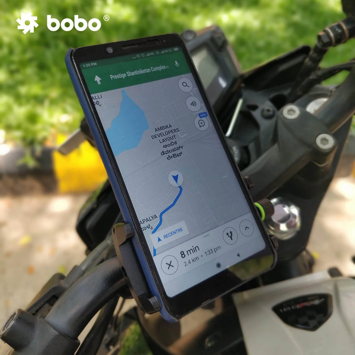 BOBO BM3 Claw-Grip Aluminum Bike / Cycle Phone Holder Motorcycle Mobile Mount (Blue)-BB-BM-003-001003 - Image 4