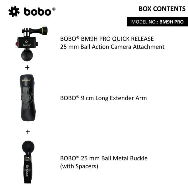BOBO BM9H Pro Action camera handlebar mount - Image 2