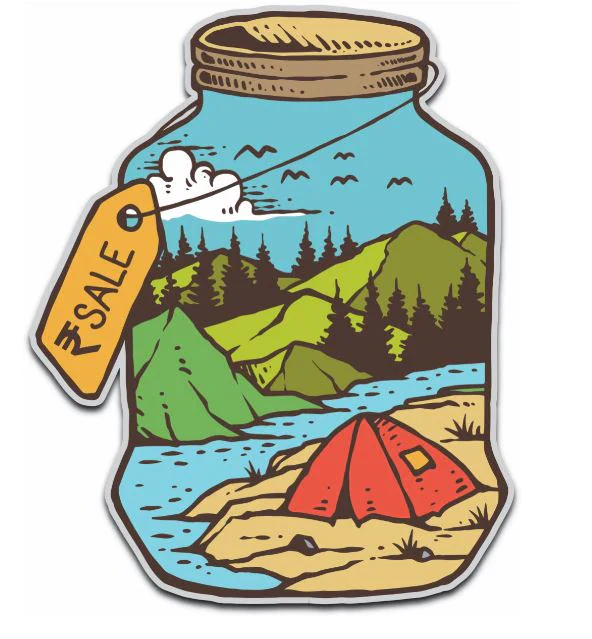 Bottled Up Adventure Sticker - Wander Looms