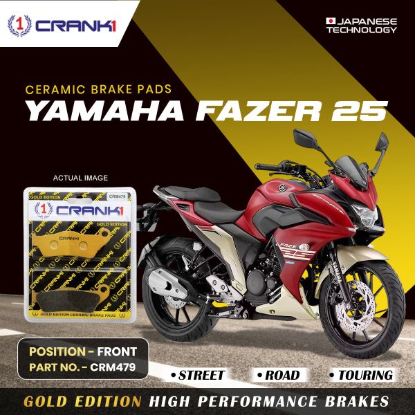 CRANK1 Ceramic Brake Pad for Front Yamaha Fazer 25 - CRM479