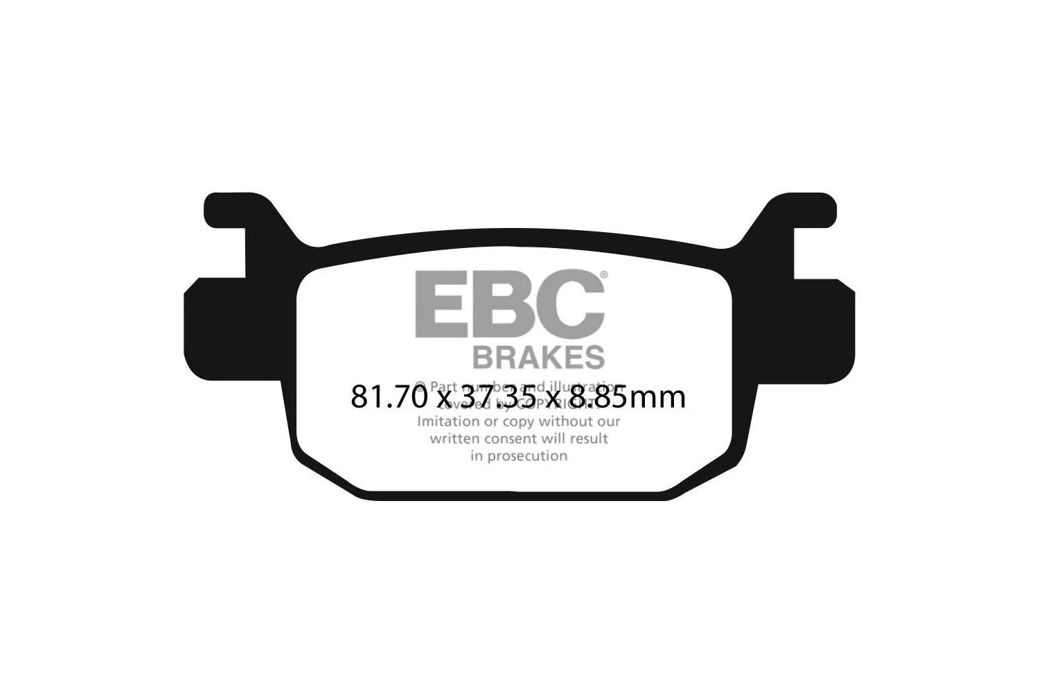 EBC Brake Pad - 698V Semi Sintered - EBC-FA698V