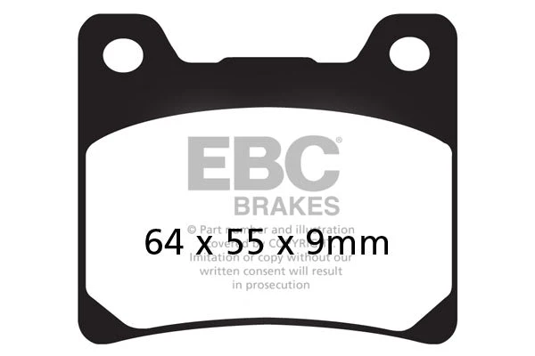 EBC Brake Pad - FA088 Organic - EBC
