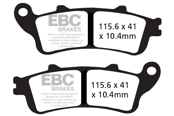 Brake Pads - FA261/2HH Fully Sintered- EBC