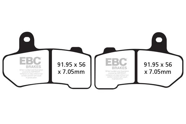 Brake Pads - FA409V Semi Sintered - EBC