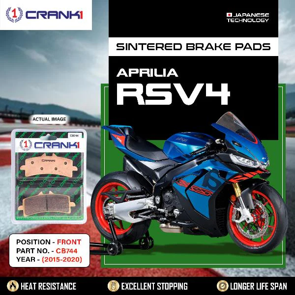 Crank1 Brake Pads Front Aprilia RSV4 2015-2020 -CB744-2 Set