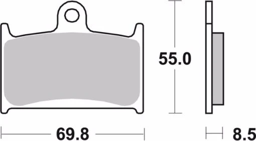 BREMBO FRONT BRAKE PADS 07SU14.LA: Triumph - Image 3