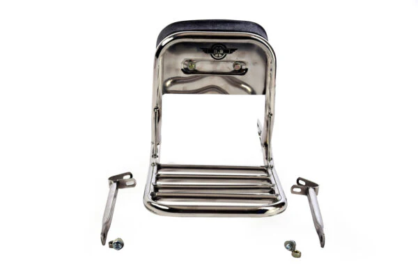 Bullet Backrest with Carrier Pipe in Stainless Steel - BR0057A - Image 2