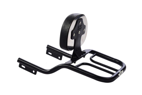 Bullet Stainless Steel Backrest With Pu Seat - Black Powder Coated - BR00155B - Image 2