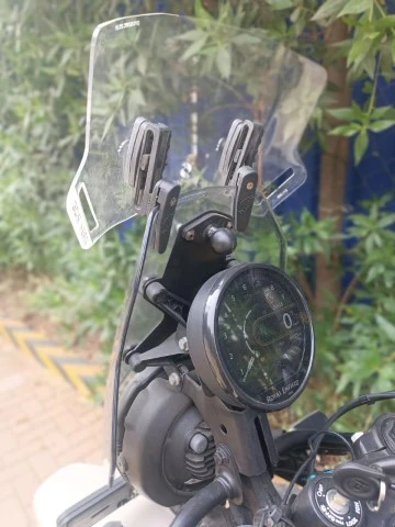 Windshield Ram Mount Base Plate Combo for Himalayan 450 - RJ Customs