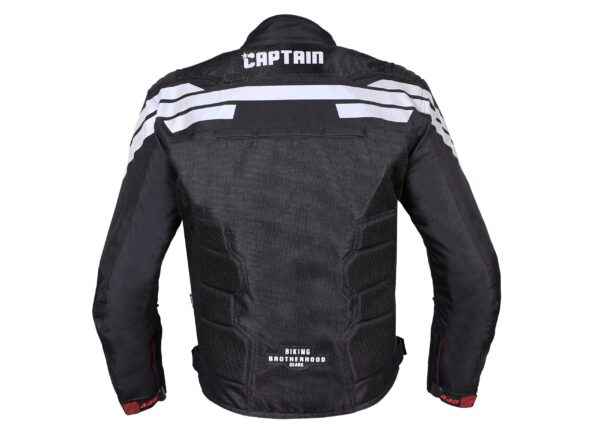Captain America Riding Jacket Black - Biking Brotherhood - Image 3