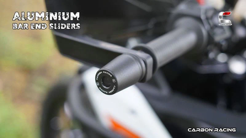 Carbon Racing-Aluminium Bar End Sliders For KTM Adventure 390/250/X (2025)
