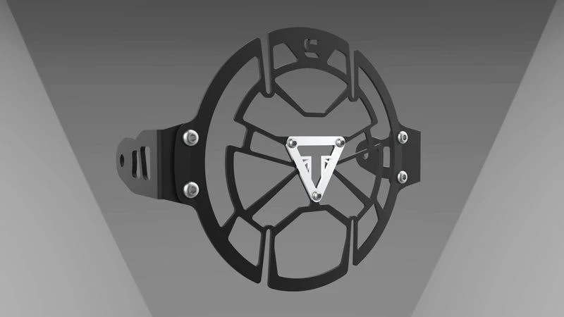 Carbon Racing CYCLOPS Aluminium Headlight Protector for Triumph Scrambler 400X - Image 5