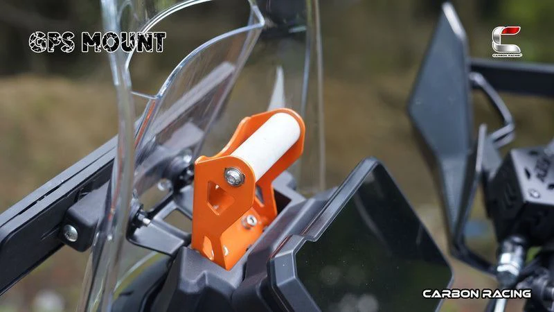Carbon Racing-GPS Mount (Orange) For KTM Adventure 390/250/X (2025)