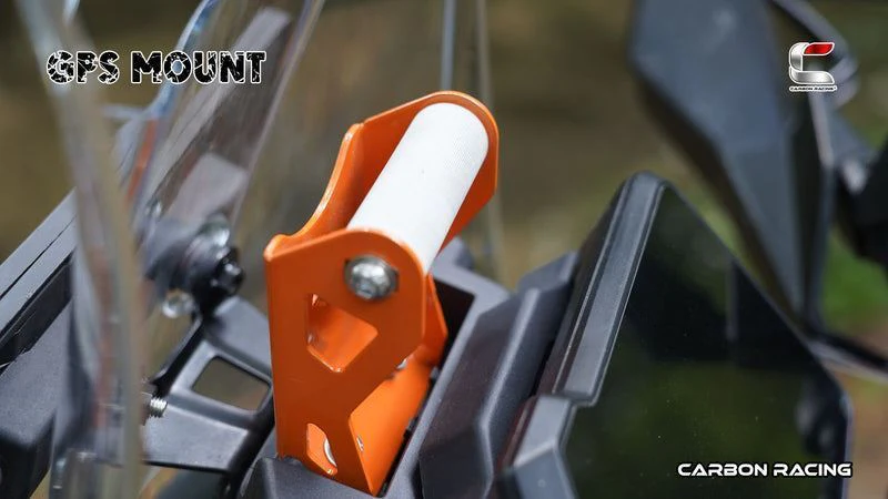 Carbon Racing-GPS Mount (Orange) For KTM Adventure 390/250/X (2025) - Image 4